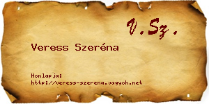 Veress Szeréna névjegykártya